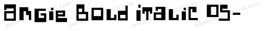Angie Bold Italic OS字体转换